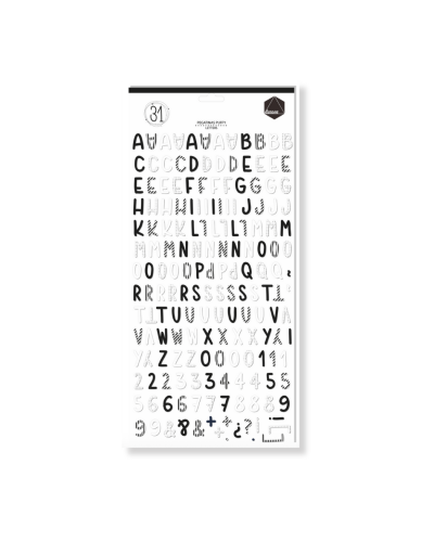 Dunaon - Autocollants alphabet puffy - 31