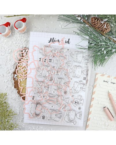 Alúa Cid - Tampons & Dies A5 - Noël - Ohana en diciembre