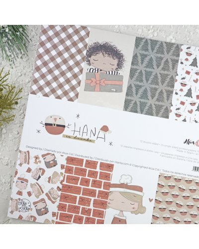 Alúa Cid - Bloc papiers 30x30cm - Ohana en diciembre