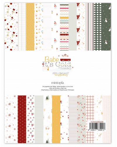Bloc papiers 15x20 - Babe it's cold outside de Pili Sallent | Mintopía