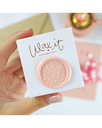 Lora Bailora - Sceau en laiton - Flocons - Wax It