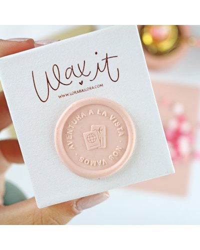 Lora Bailora - Sceau en laiton - Aventura a la vista - Wax It