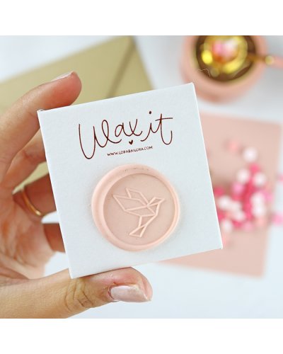 Lora Bailora - Sceau en laiton - Grue - Wax It