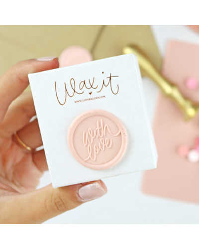 Sceau en laiton - With love - Wax It | Lora Bailora