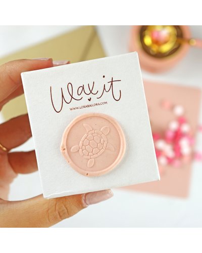 Sceau en laiton - Tortue - Wax It | Lora Bailora
