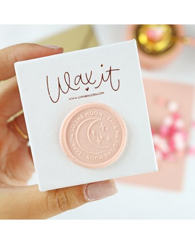 Lora Bailora - Sceau en laiton - Take me to the moon - Wax It