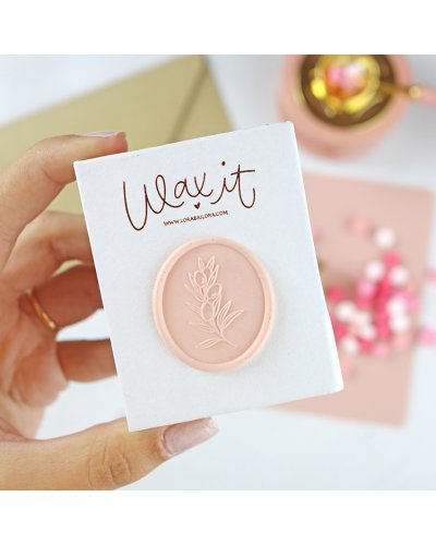 Lora Bailora - Sceau en laiton - Rameau d'olivier - Wax It