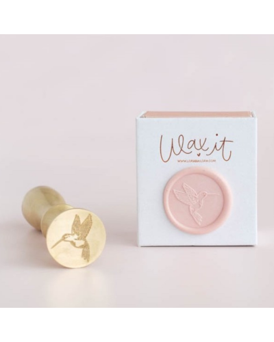 Lora Bailora - Sceau en laiton - Colibri - Wax It
