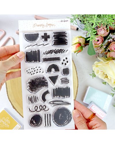 Lora Bailora - Tampon clear Crayon - Baby M va al cole