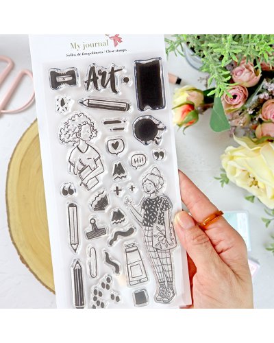 Lora Bailora - Tampon clear Artiste - My journal de Mrs Maple