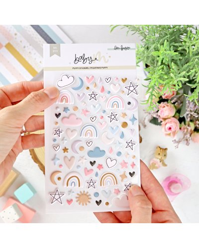 Autocollants puffy - Formes - Baby M | Lora Bailora