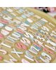 Lora Bailora - Autocollants alphabet puffy Rose - Baby M