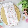 Autocollants alphabet puffy Rose - Baby M | Lora Bailora