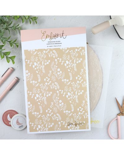 Lora Bailora - Classeur de gaufrage - Fleurs vintage - Emboss it 