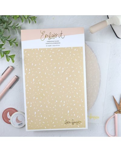 Classeur de gaufrage - Pétales - Emboss it | Lora Bailora