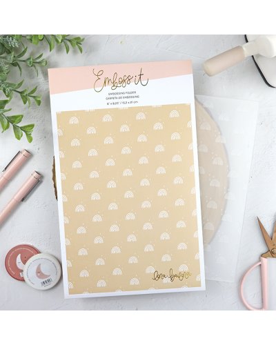 Classeur de gaufrage - Arcs en ciel - Emboss it | Lora Bailora