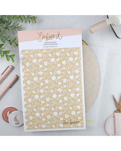 Lora Bailora - Classeur de gaufrage - Pivoines - Emboss it 
