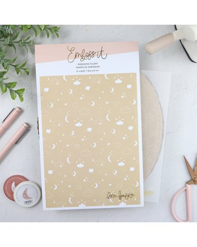 Classeur de gaufrage - Ciel étoilé - Emboss it | Lora Bailora