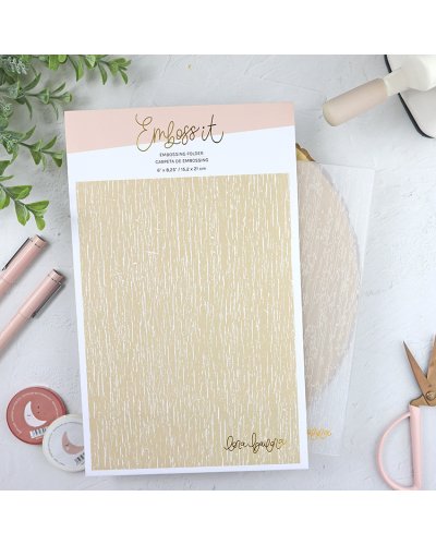 Classeur de gaufrage - Effet bois - Emboss it | Lora Bailora
