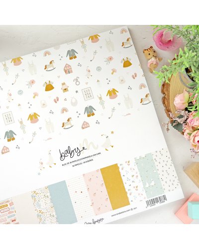 Bloc papiers 30x30 - Baby M | Lora Bailora