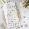 Autocollants alphabet puffy Couleur - Lala Land | Lora Bailora