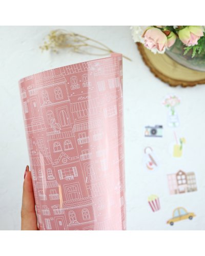 Feuille d'acétate - Maisons - Lala Land | Lora Bailora