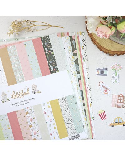 Kit papiers 30x30 - Lala Land | Lora Bailora