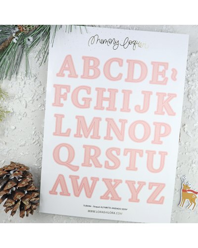 Lora Bailora - Dies Alphabet imbriqué Serif - Memory Lane
