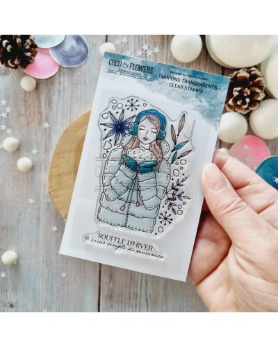 Tampon clear A7 - Fille doudoune - Altitude | Chou & Flowers