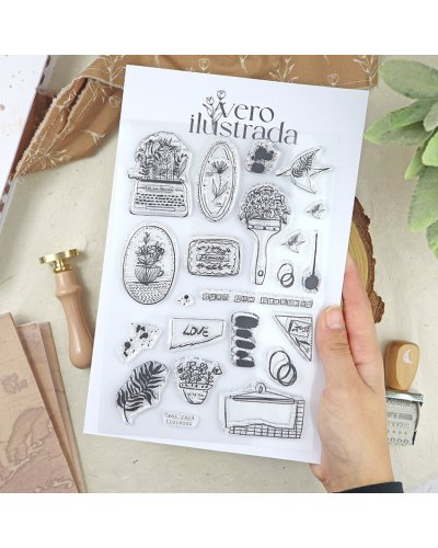 Vero Ilustrada - Tampon clear A5 - Art Journal Vol.3