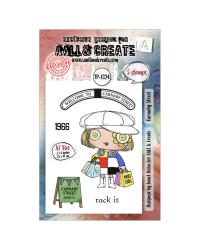 Aall&Create - Tampon clear - A7 Stamp Set #1324 - Carnaby Street