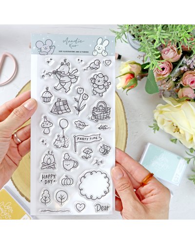 Lora Bailora - Tampon clear Party time de Mandie Kuo 