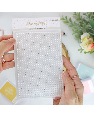 Lora Bailora - Tampon clear Fond Pointillés - Memory Loquer