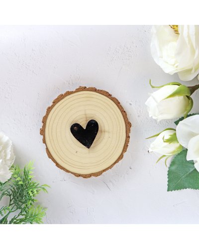 RitaRita - Coeur acrylique noir