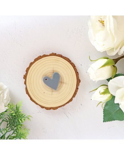 RitaRita - Coeur acrylique anthracite