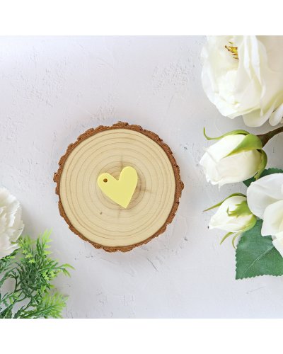 RitaRita - Coeur acrylique citron