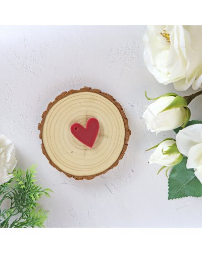 RitaRita - Coeur acrylique cerise