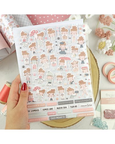 Alúa Cid - Autocollants puffy - Illustrations - Rita vuelve a casa