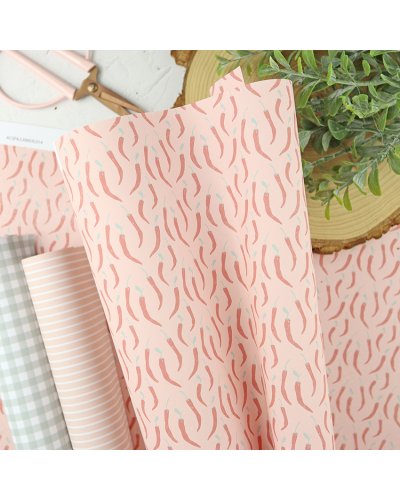 Alúa Cid - Papier laminé 43x72cm - Pimenté