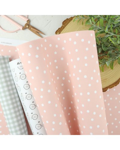 Papier laminé 43x72 - Plumetis | Alúa Cid