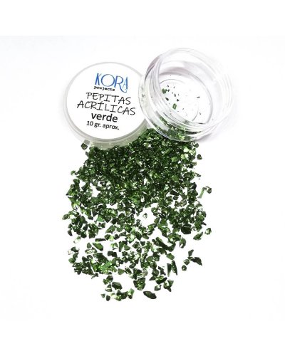 Pépites acrylique pour shaker - Vert | Kora Projects