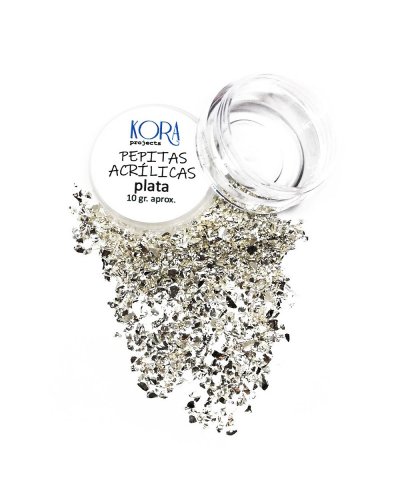 Pépites acrylique pour shaker - Argenté | Kora Projects