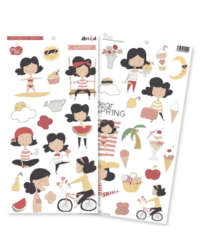 Alúa Cid - Autocollants 15x30cm - Picnic