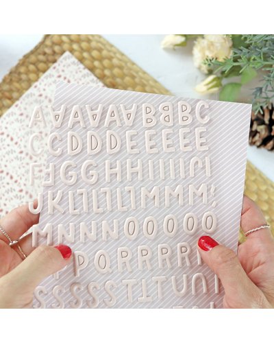 Rita's Diary - Autocollants puffy alphabet - Automne '25