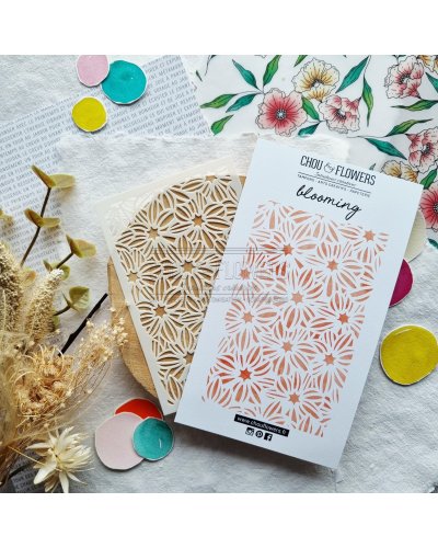 Pochoir - Blooming - Mon p'tit jardin | Chou & Flowers