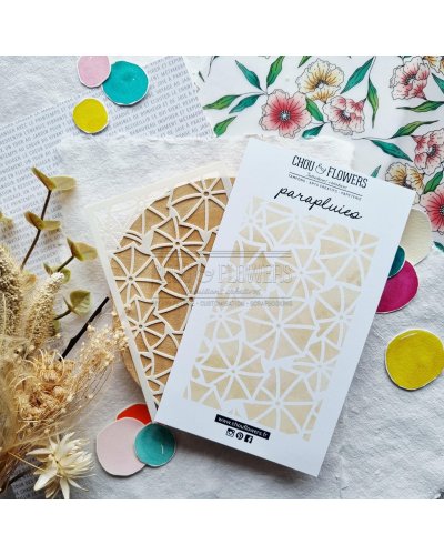 Chou & Flowers - Pochoir - Parapluie - Mon p'tit jardin