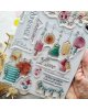 Chou & Flowers - Tampon clear A5 - Romance - Mon p'tit jardin