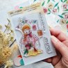 Tampon clear A7 - Fille guinguette - Mon p'tit jardin | Chou & Flowers