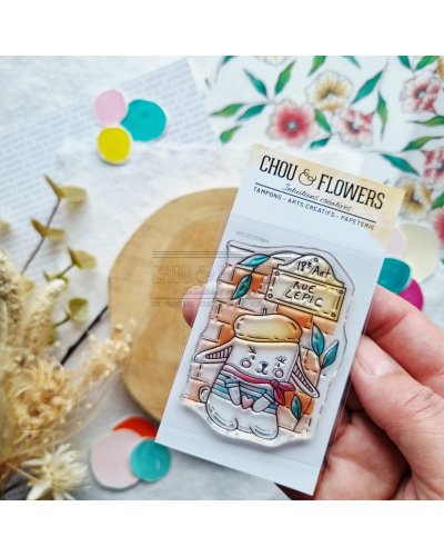 Tampon clear A8 - Doudou à Paris - Mon p'tit jardin | Chou & Flowers