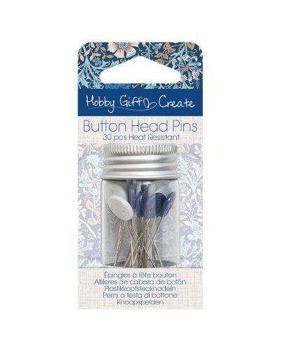 Épingles tête plastique bouton - 30pcs | Hobby Gift Create